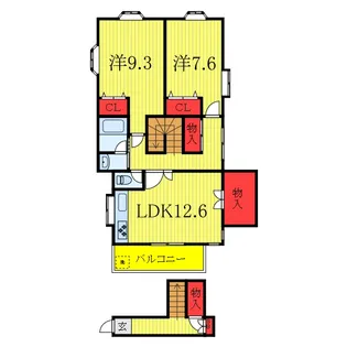 大谷口 一期の家【2階】の間取り