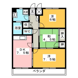 竹中ビル【4階】の間取り