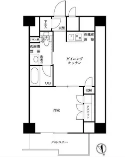 ルーブル仲六郷壱番館【8階】の間取り