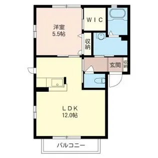 タウンパレス【2階】の間取り