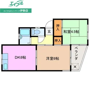 メゾン横山I【1階】の間取り