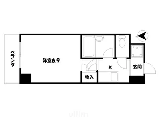 サンシティ四条西洞院【4階】の間取り