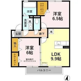 プラムヒルズ【2階】の間取り