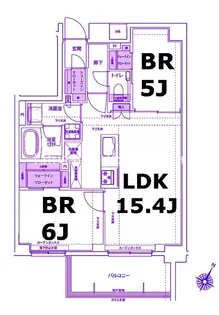 KDXレジデンス横濱紅葉坂【3階】の間取り