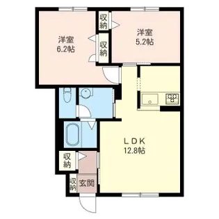 ソレイユ A【1階】の間取り