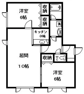シャトル【1階】の間取り