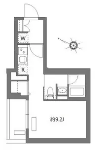 アゼスト阪東橋II【10階】の間取り