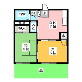 サンライズコーポ【1階】の間取り