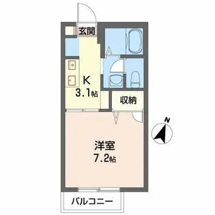 シャーメゾン比島 A棟【2階】の間取り