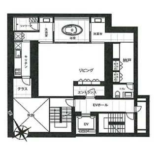 REXIED恵比寿 レクシード恵比寿の間取り