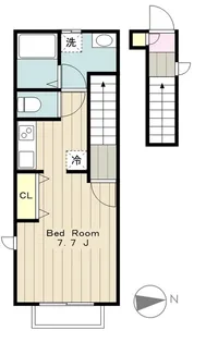 グレイスコート多摩境【2階】の間取り