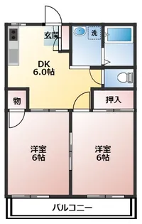 ファミールサヨI【2階】の間取り