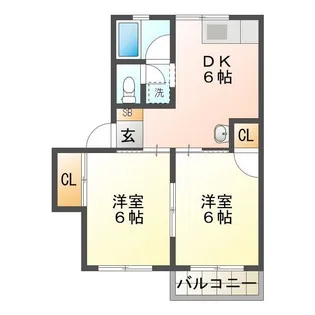 ハイツアクトレス【2階】の間取り