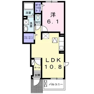 グリーンプラザA【1階】の間取り