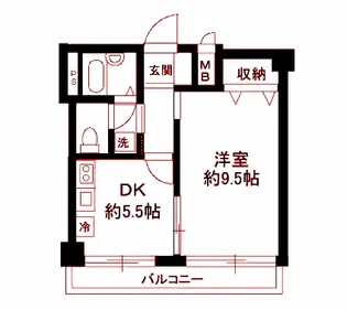 メゾン横浜沢渡A棟【2階】の間取り