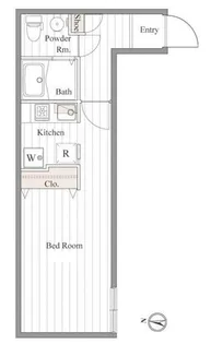 ZESTY豪徳寺【1階】の間取り