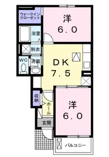 シエル・エトワレI【1階】の間取り