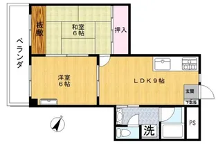 ヴェルドミール【1階】の間取り