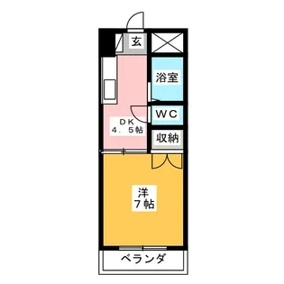 コーポラスヤマダ【2階】の間取り