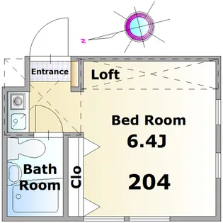 グレイハウス【2階】の間取り