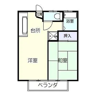 神明ハイツ【2階】の間取り