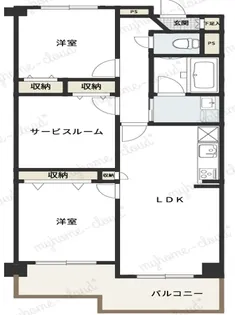 アドヴァンス保土ヶ谷【6階】の間取り