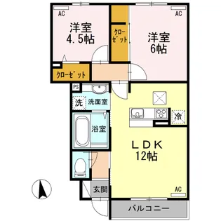 フェリシテ I【1階】の間取り