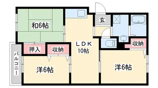 ヴァンベールCASA【1階】の間取り