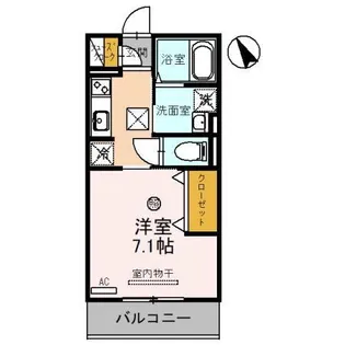 チェリーブロッサム勝部【1階】の間取り
