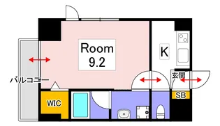 THE MODERN 桑田町【9階】の間取り