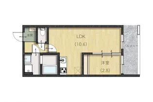 マルベリーフィールド庄原【1階】の間取り