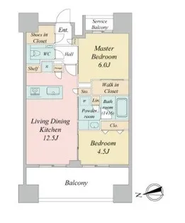 プライマル町屋【11階】の間取り