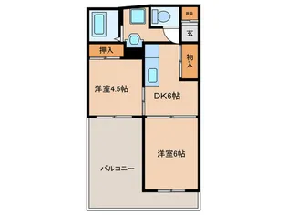 コーポ明幸【4階】の間取り