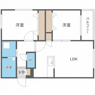 piu dolce(ピゥドルチェ)新道東【4階】の間取り