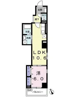 オルフェ門仲【10階】の間取り