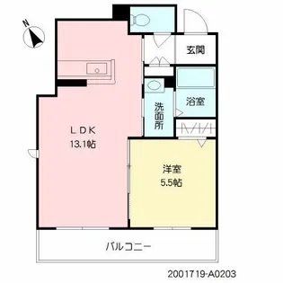 ベレオ シャーメゾン【2階】の間取り