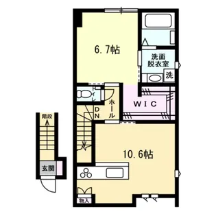 ナチュラルヴィレッジ豊田 C棟【2階】の間取り