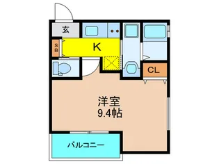 カマラード アンソレイエ【1階】の間取り