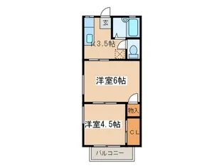 アイビーハイツ【2階】の間取り