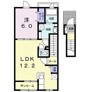 ソラーレ吉井I【2階】の間取り