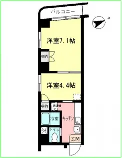 ボヌール舟入【3階】の間取り