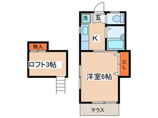 プラウスターハウス【1階】の間取り