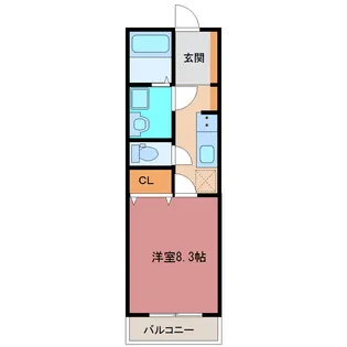 アスコット名取駅西【2階】の間取り