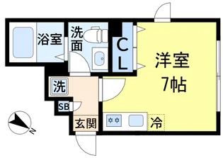 アトリオフラッツ新小岩【4階】の間取り