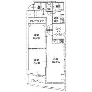 あさひレジデンス弐番館EAST【4階】の間取り