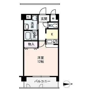 ジュネス花園【6階】の間取り