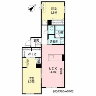 GECKO 1st【1階】の間取り