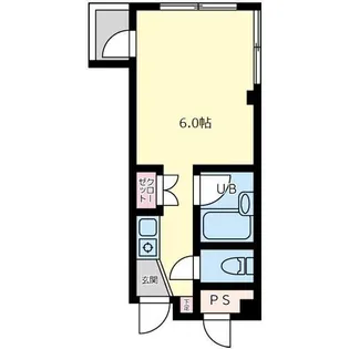 コムカーサ赤羽【1階】の間取り