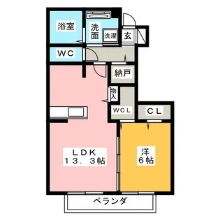 スリジエコート【2階】の間取り