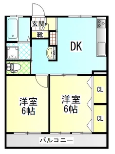 大西マンション【2階】の間取り